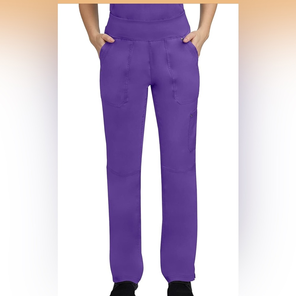 Healing Hands Women's Scrub Pant Tori Yoga Knit Waistband Pant Petite XL NWT